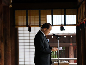 島村会長の祭文奏上