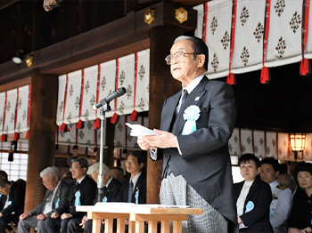 島村会長の祭文奏上